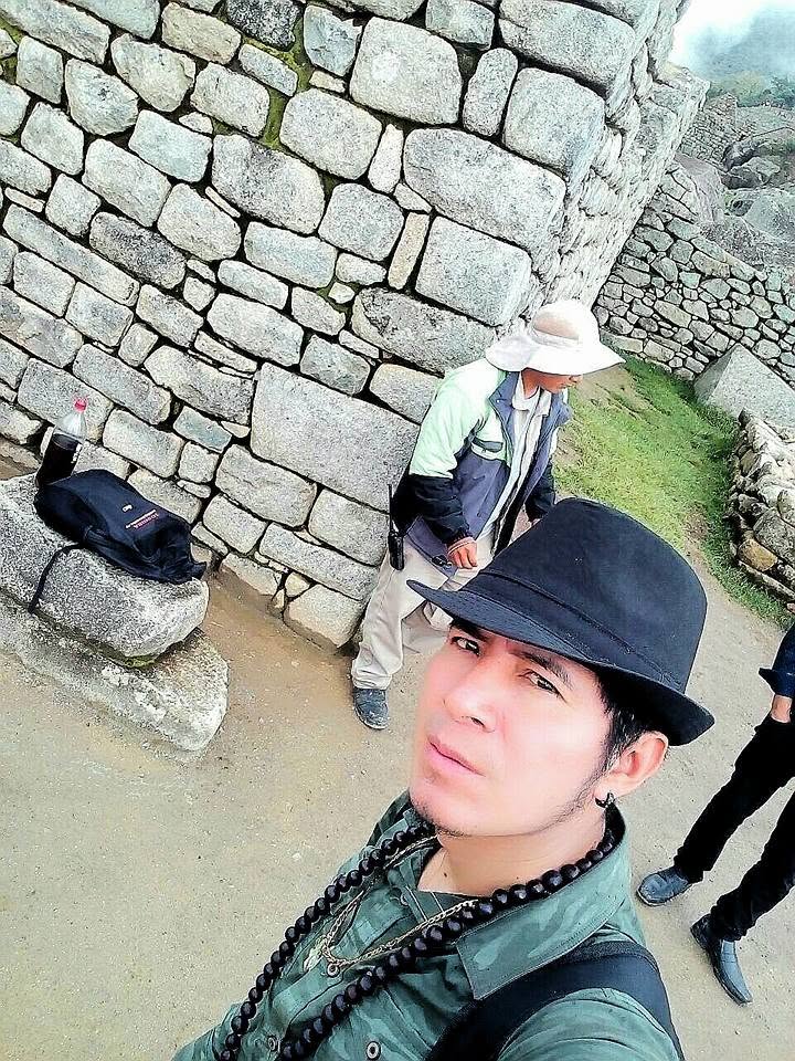 Rubén Randú en Machu Picchu